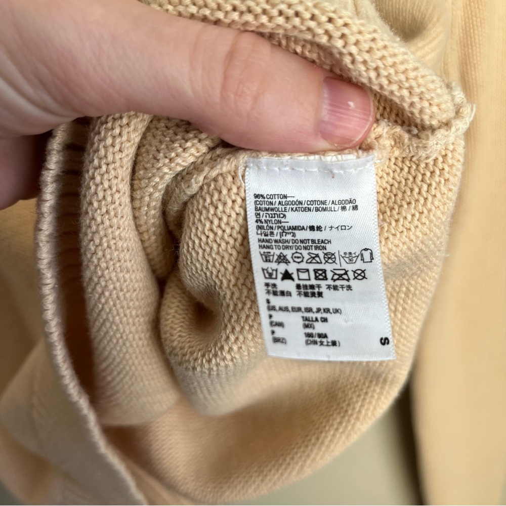 made in USA american apparel cropped cotton sweater - Picture 7 of 10